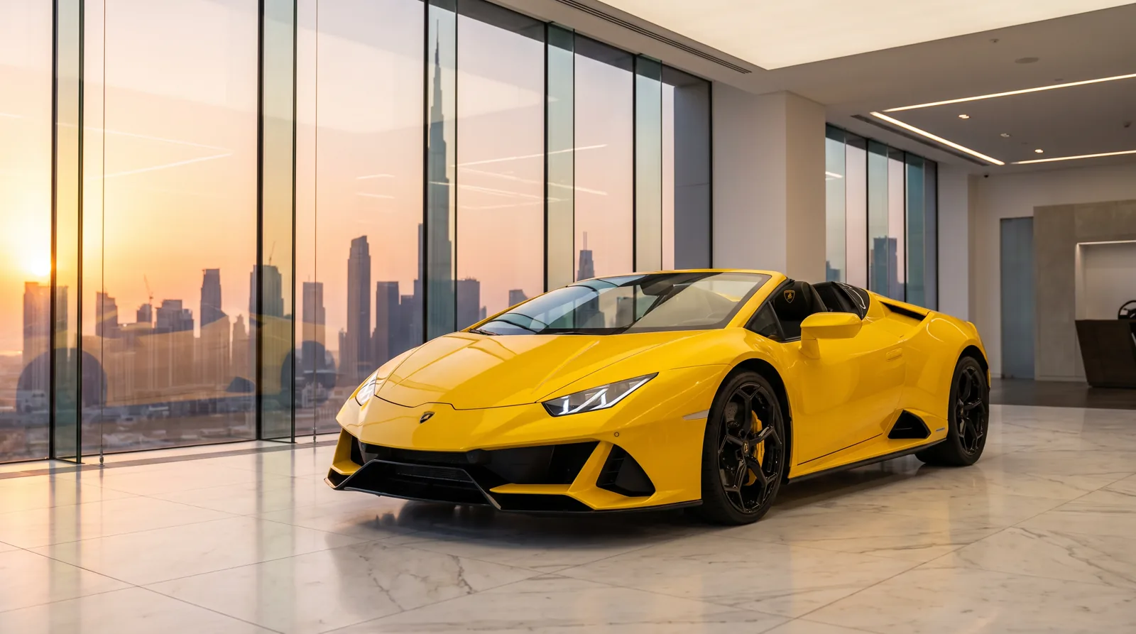 Lamborghini Huracán Spyder — luxury car rental in Dubai, UAE