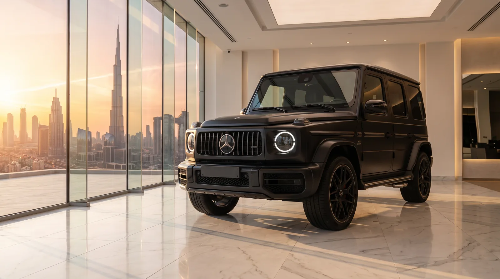 Mercedes-AMG G63 AMG 2025 Matte Black — luxury car rental in Dubai, UAE